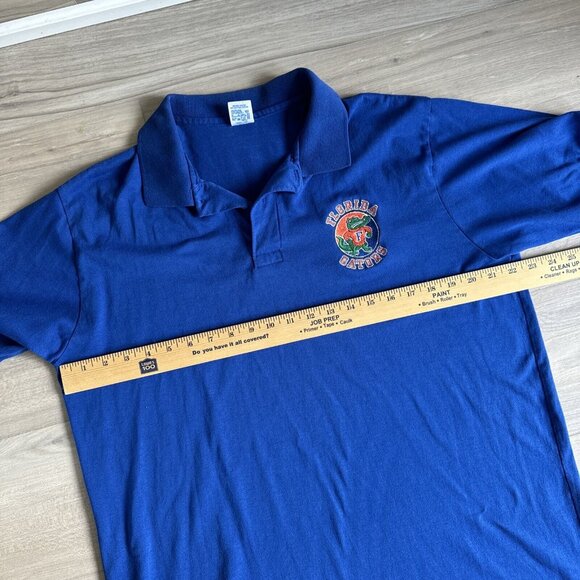 Vintage 90s Y2K Florida Gators Polo‎ Shirt Men's L Russell Athletic Made In USA - Picture 6 of 9